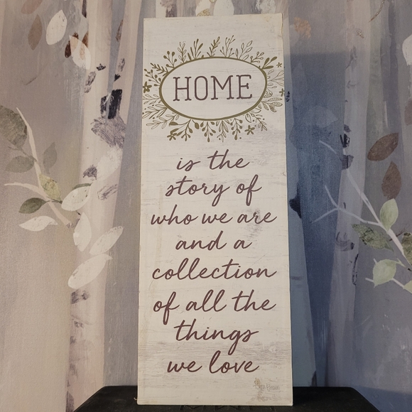 Kyra Brown Other - Home Is The Story...White Birch Look Wood Freestanding Devorative 3D Plaque